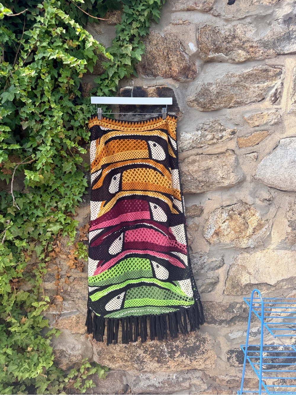 FARM rio LARGE Toucan Tree Midi Skirt in Green, Orange & Pink